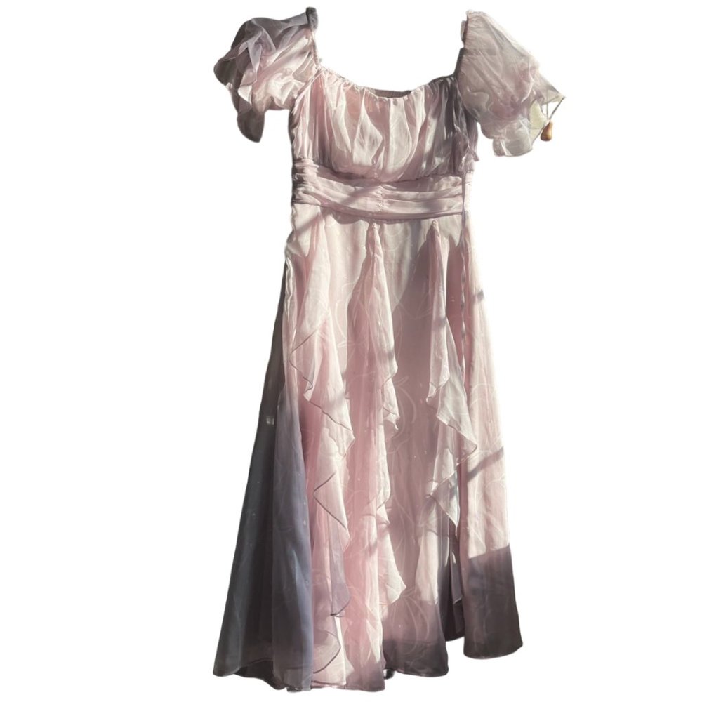 *NWT* Dreamy Purple Puff Sleeve Princess Dress Fits XS - Picture 7 of 8